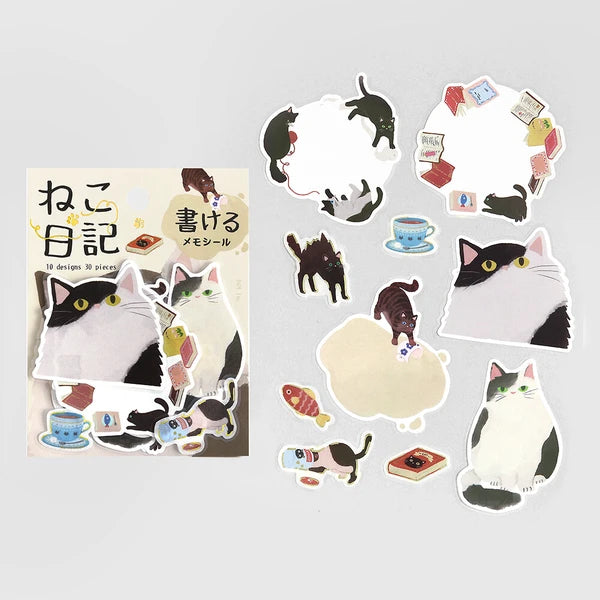 Cat Diary Flake Stickers