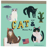 Cats & Curiosities Memo Pad by Artist Kahoko Sodeyama