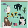 Cats & Curiosities Memo Pad by Artist Kahoko Sodeyama