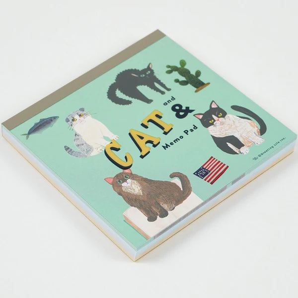 Cats & Curiosities Memo Pad by Artist Kahoko Sodeyama