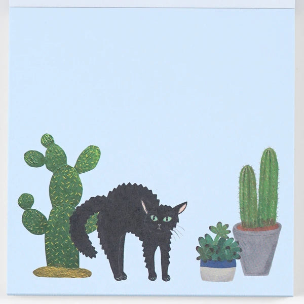 Cats & Curiosities Memo Pad by Artist Kahoko Sodeyama
