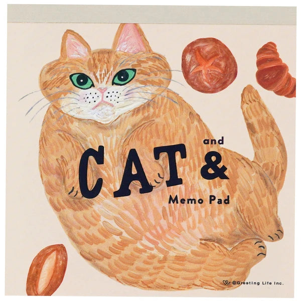 Cats & Curiosities Memo Pad by Artist Kahoko Sodeyama