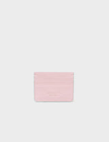 Filium Parfait Pink Leather Cardholder - All Over Eyes Embroidery