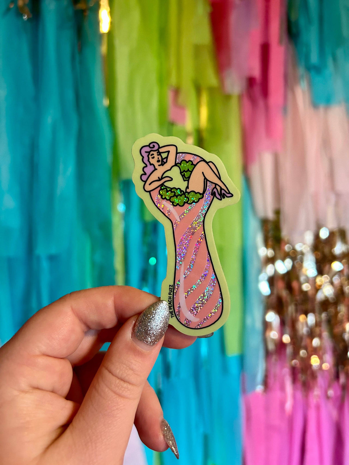 Total Smoke Show Glitter Sticker