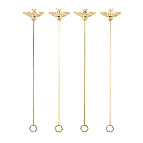 Bumble Bee Stir Sticks - Set of 4