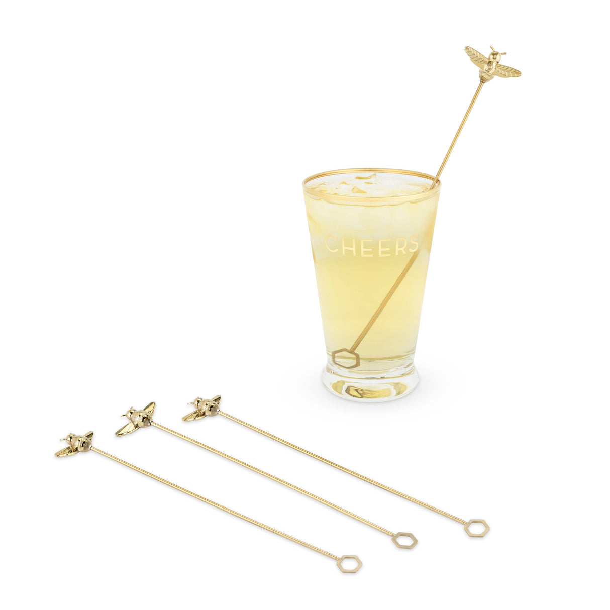 Bumble Bee Stir Sticks - Set of 4
