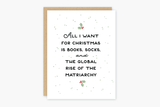 Single Rise of the Matriarchy Holiday Card