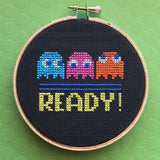 Pac Man Game Counted Cross Stitch Kit