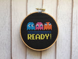 Pac Man Game Counted Cross Stitch Kit