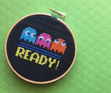 Pac Man Game Counted Cross Stitch Kit