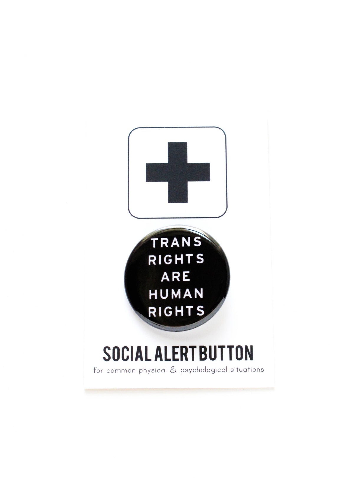 TRANS RIGHTS Pins 1.25" Button Trans Social Justice Pin