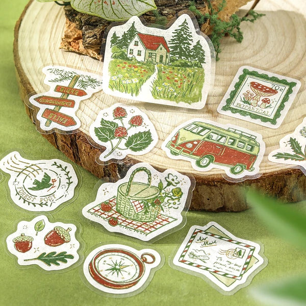 Pieces of a Journey Foil Flake Stickers by BGM Japan