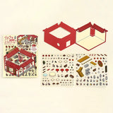 Diorama Room 2.5D Sticker Sets by BGM