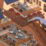 Diorama Room 2.5D Sticker Sets by BGM
