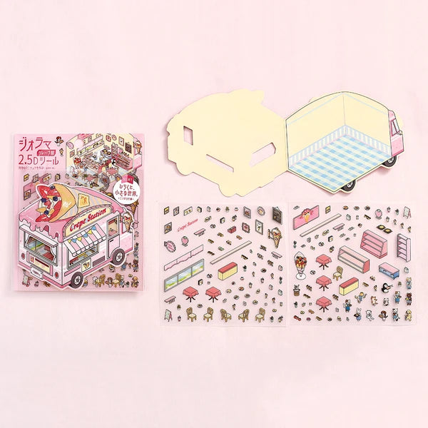 Diorama Room 2.5D Sticker Sets by BGM