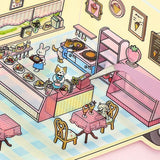 Diorama Room 2.5D Sticker Sets by BGM