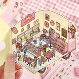 Diorama Room 2.5D Sticker Sets by BGM