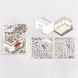 Diorama Room 2.5D Sticker Sets by BGM