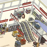 Diorama Room 2.5D Sticker Sets by BGM
