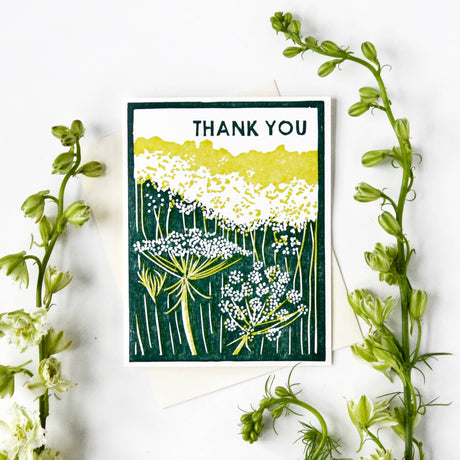 Queen Anne's Lace Thank You Card