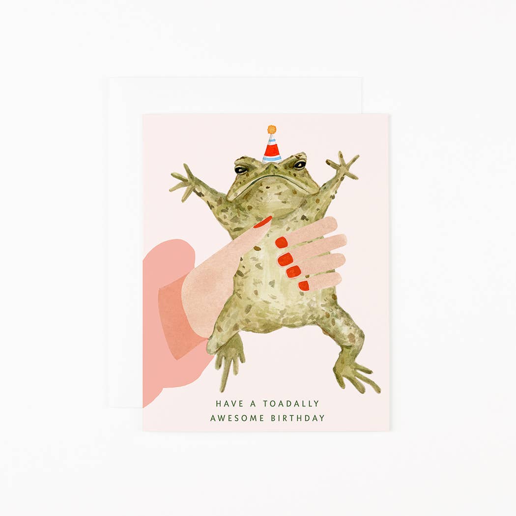 Toadally Awesome Birthday Greeting Card
