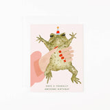 Toadally Awesome Birthday Greeting Card