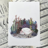 Sweet Dreams in a Coral Bed - 5x7" Print