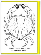 Giant Crab Greetings Card