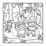 Snuggly Winter Coloring Book by