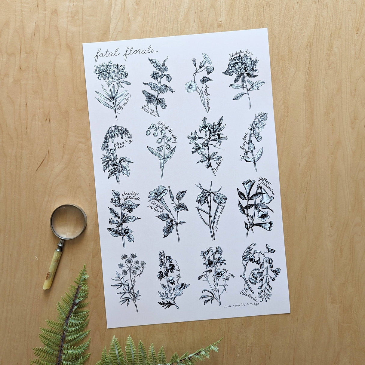 Fatal Florals Art Print