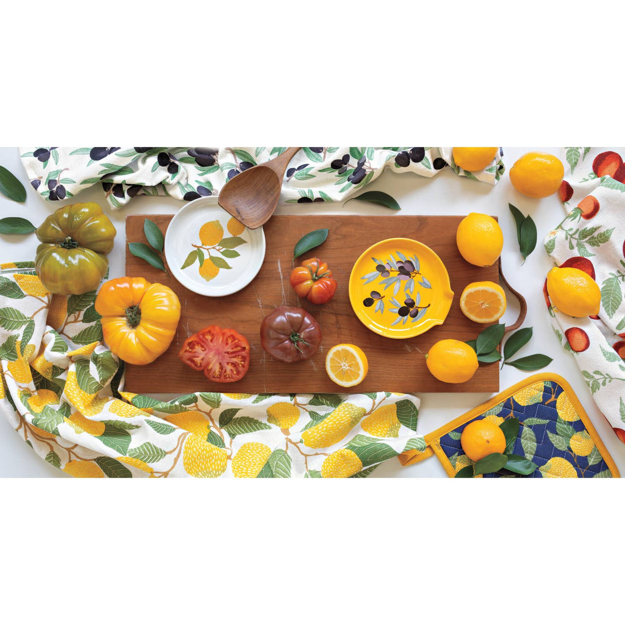 Lemons Stoneware Spoon Rest
