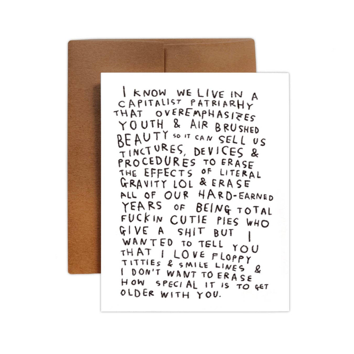 I Don't Want To Erase Greeting Card