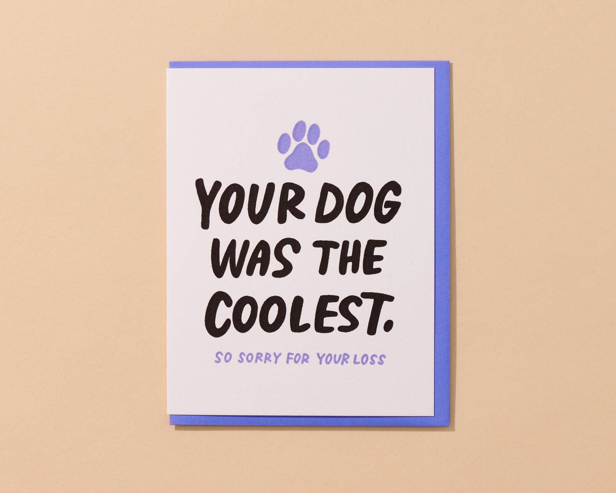 Coolest Dog Sympathy Card