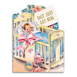 Shit Just Got Real Baby Shower Greeting Card