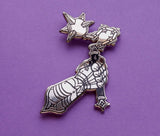 Flail & Gauntlet Enamel Pin