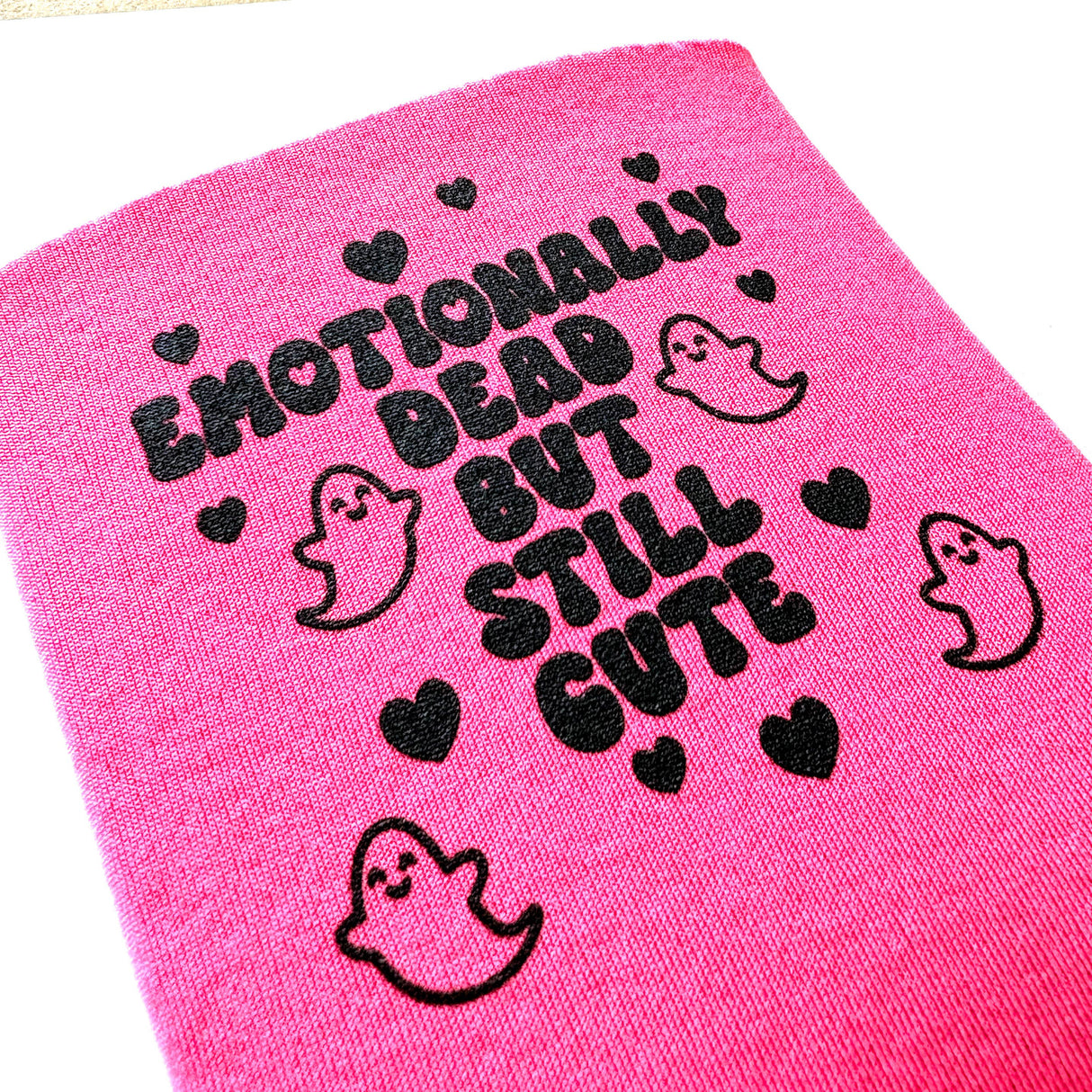 Emotionally Dead But Still Cute Pink Neoprene Can Holder