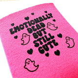 Emotionally Dead But Still Cute Pink Neoprene Can Holder