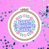 Awkward Mental Health Waterproof Vinyl Sticker