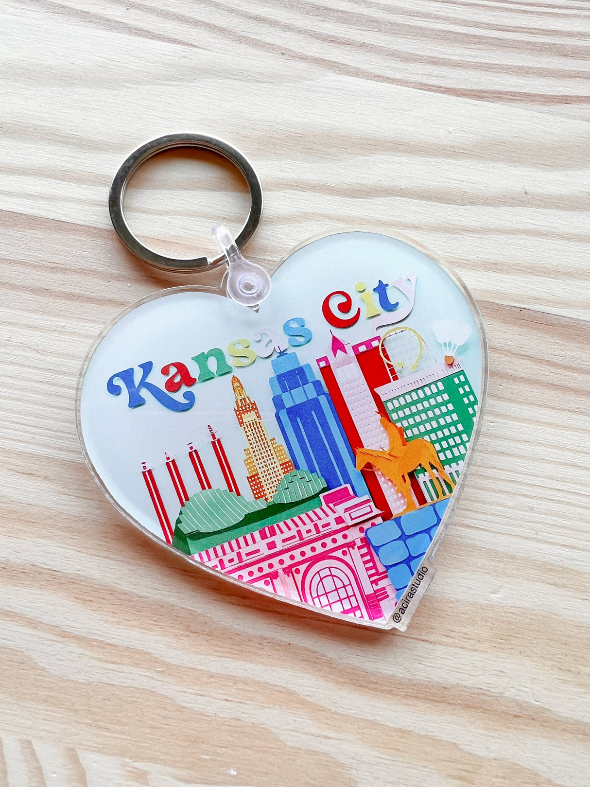 Kansas City Acrylic Keychain