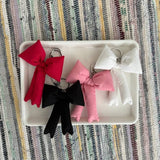 Puffy Bow Bag Charm or Keychain