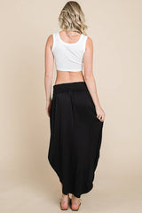 Comfy Side Slit Maxi Skirt