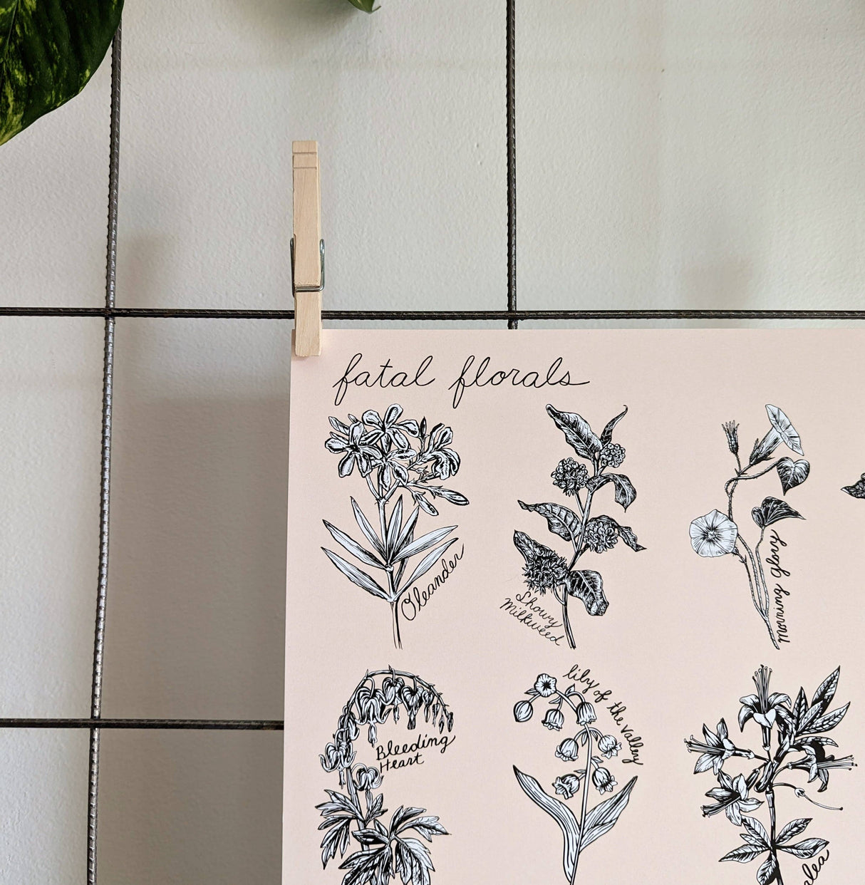 Fatal Florals Art Print