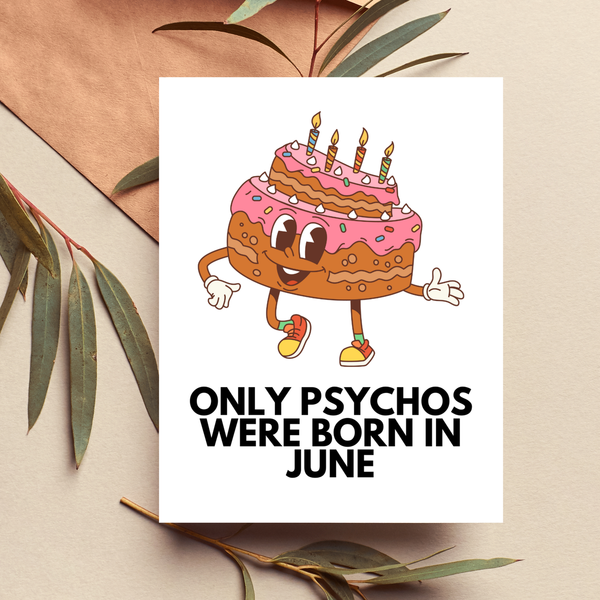 Funny June Birthday Card Gemini Cancer Zodiac Sign Gifts