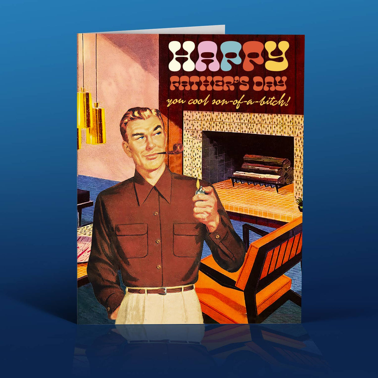 Midcentury Dad Greeting Card