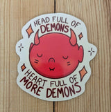 Head Full of Demons Sticker