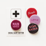 SAPPHIC Pin Queer 1.25" Pinback Button LGBTQ Lesbian Pin