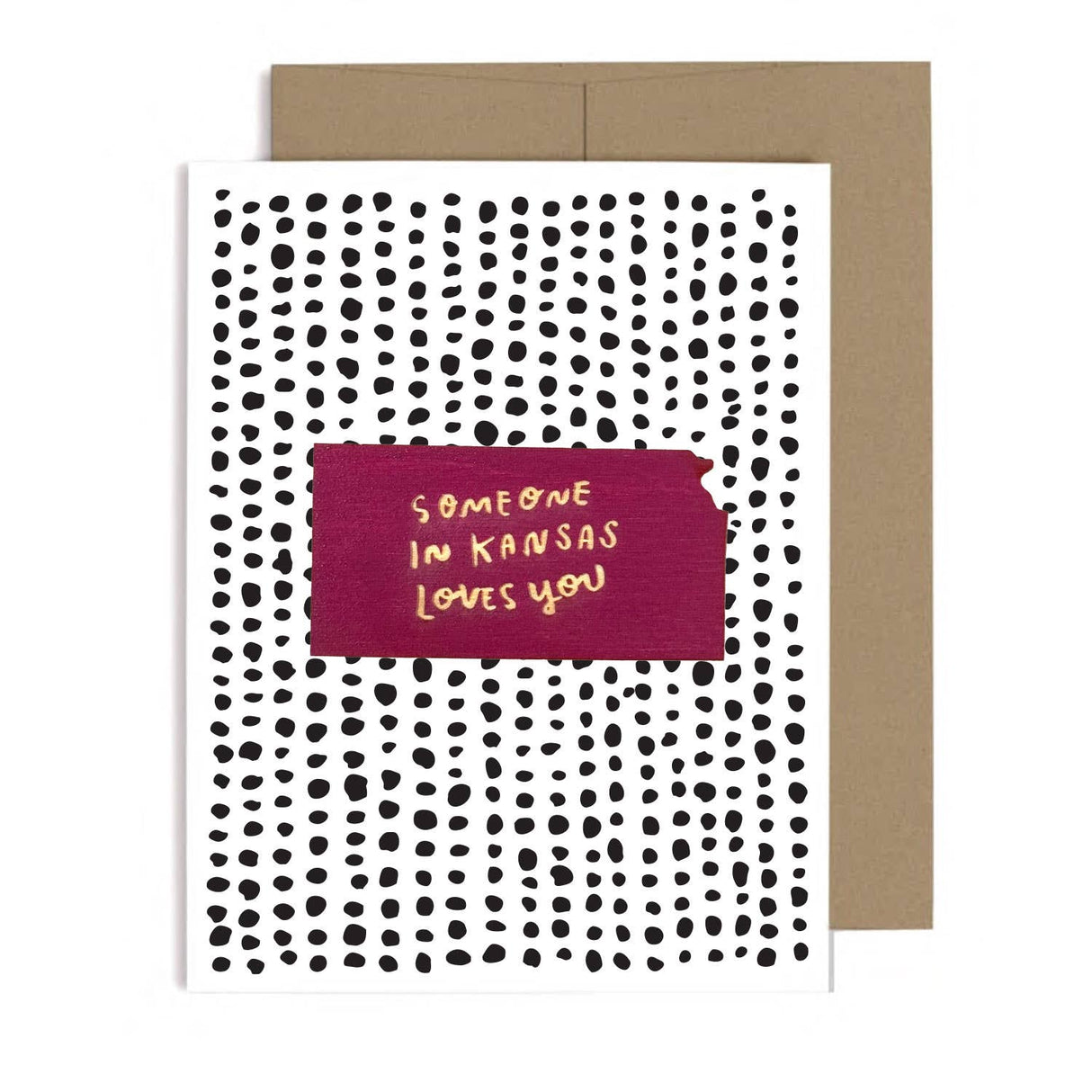Someone in Kansas Loves You Magnet w/Card