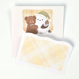 Mattari Animals Bedtime Sticky Notes - Japan