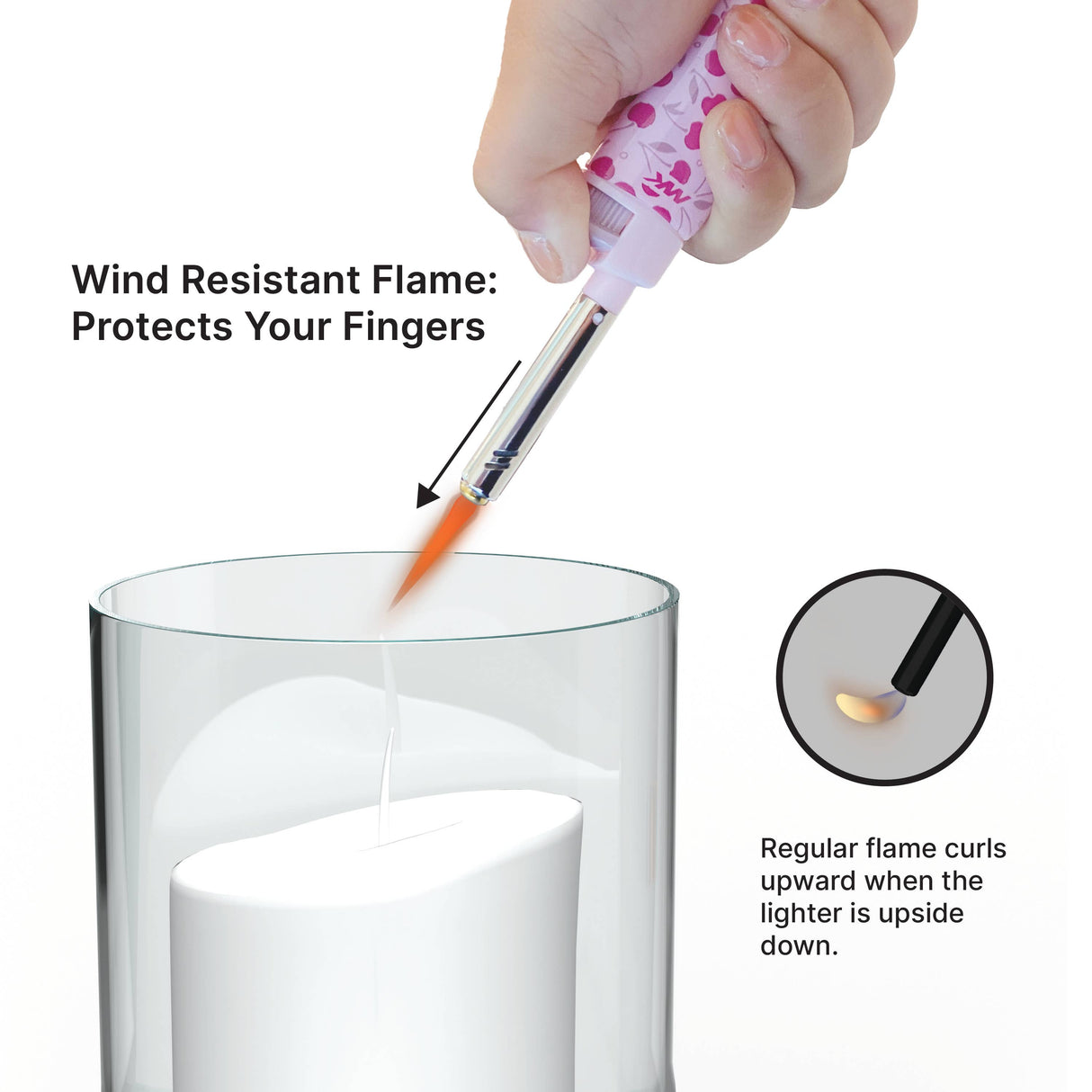 MK Lighter Range Series, Charm Set, Windproof Flame 50PC