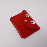 Leather Mini Money Googly Eye Purse
